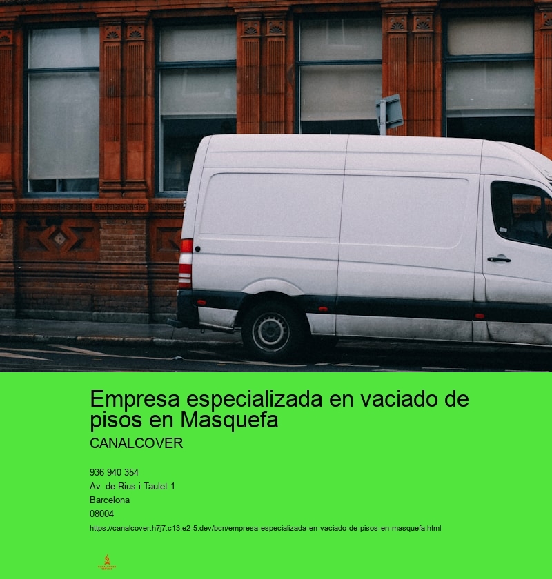 Empresa especializada en vaciado de pisos en Masquefa