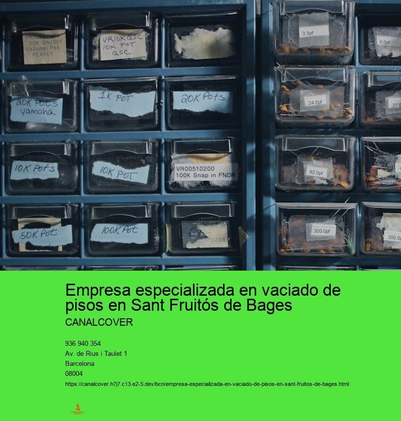 Empresa especializada en vaciado de pisos en Sant Fruitós de Bages
