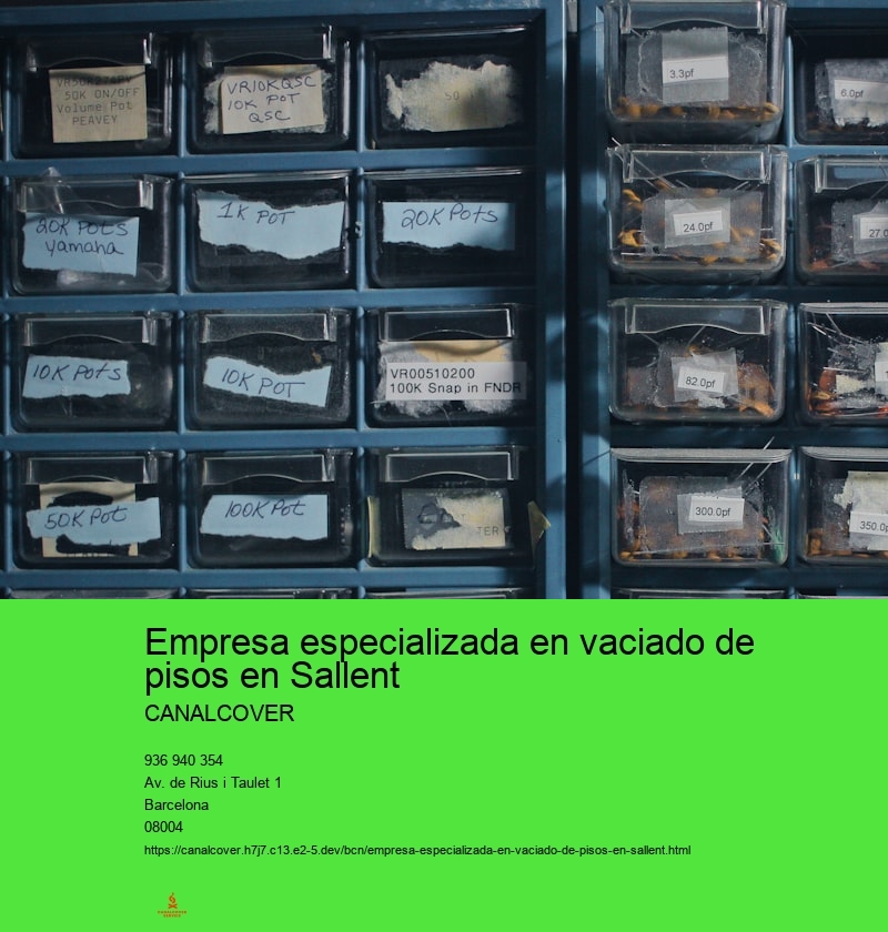 Empresa especializada en vaciado de pisos en Sallent