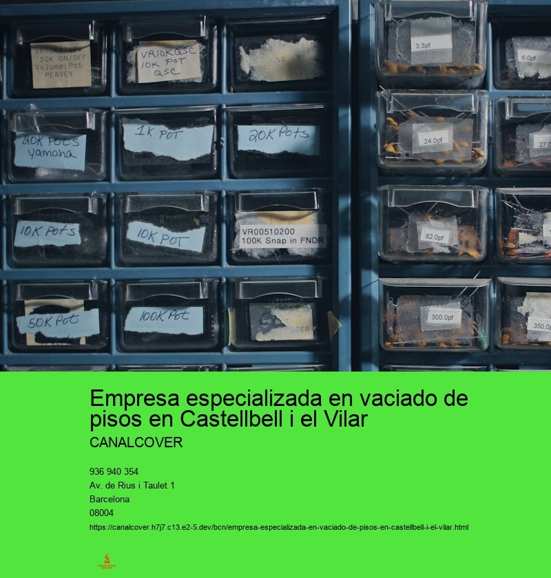 Empresa especializada en vaciado de pisos en Castellbell i el Vilar