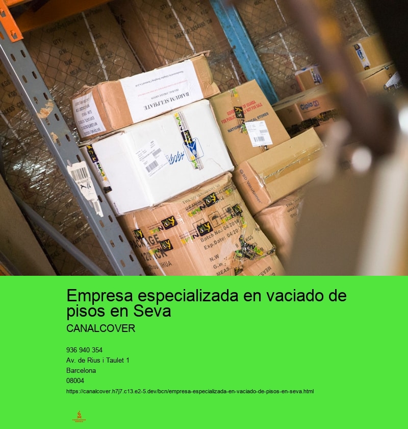 Empresa especializada en vaciado de pisos en Seva